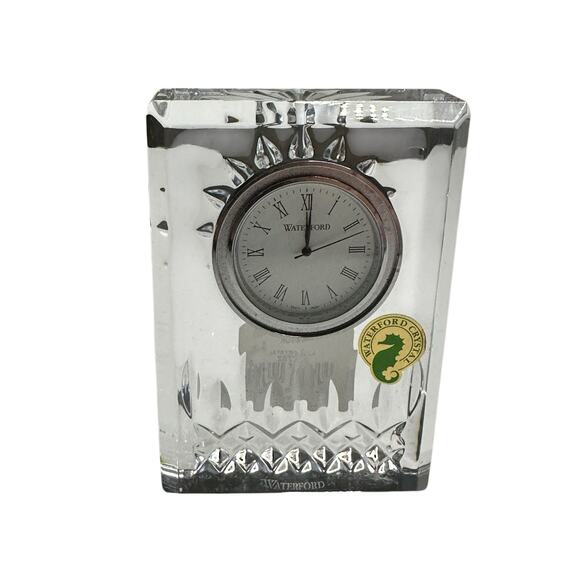 Waterford Crystal Lismore Small Desk Mantle Clock - Picture 1 of 5